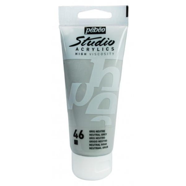 Pebeo Studio Akrilik Boya 100ml - 46 Neutral Grey