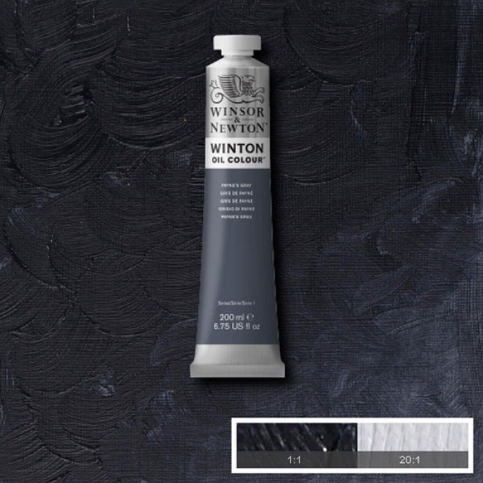 Winsor & Newton Winton 200 ml Yağlı Boya No:32 Payne`s Grey