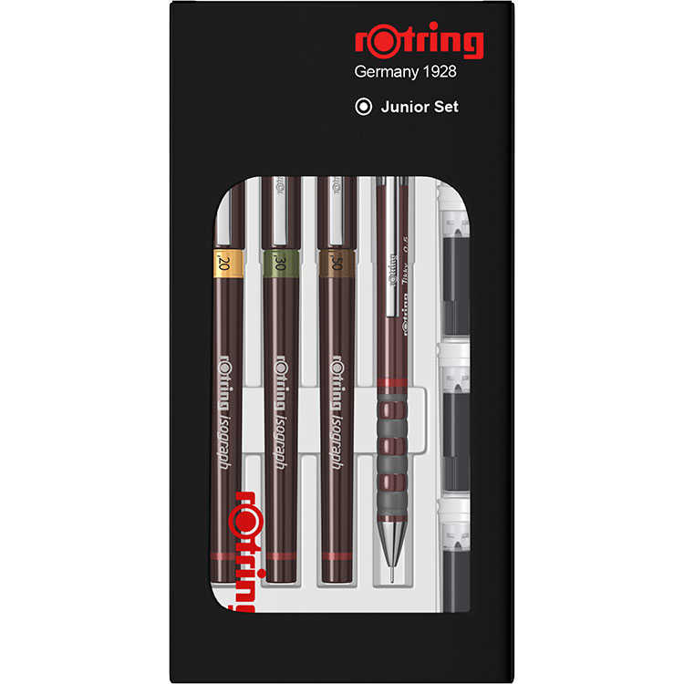 Rotring Isograph Rapido Kalem Seti 0.2-0.3-0.5 +Tikky Junior