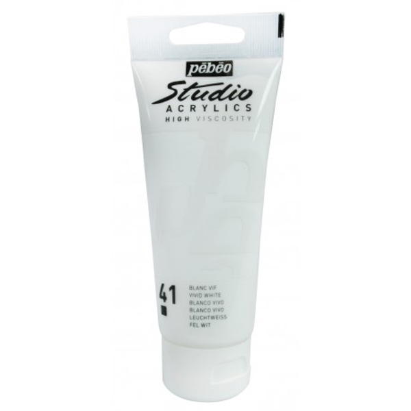 Pebeo Studio Akrilik Boya 100ml - 41 Vivid White