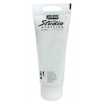 Pebeo Studio Akrilik Boya 100ml - 41 Vivid White