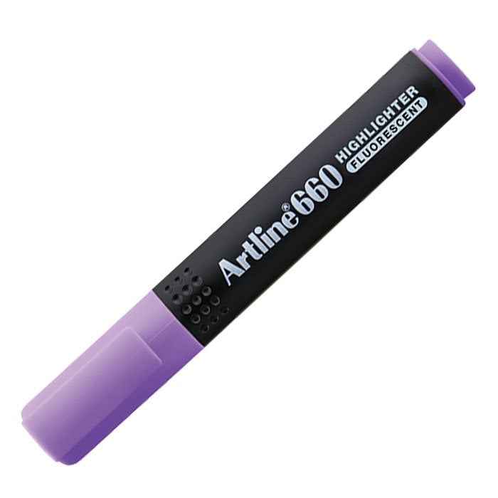Artline 660 Fosforlu Kalem Kesik Uç:1,0-4,0mm Florasan Mor