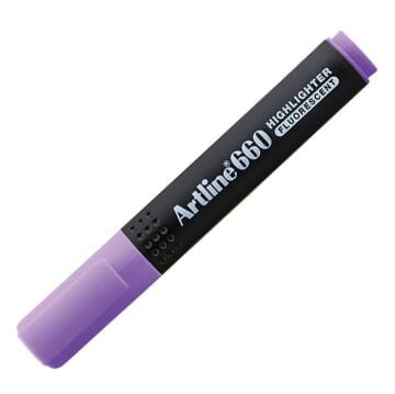 Artline 660 Fosforlu Kalem Kesik Uç:1,0-4,0mm Florasan Mor