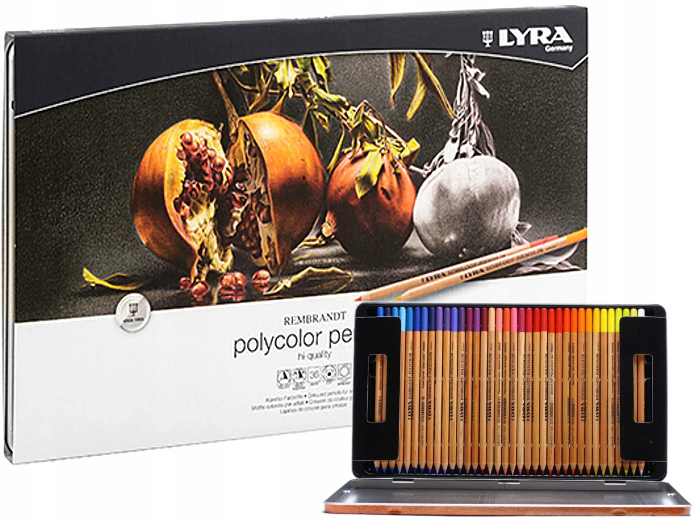 Lyra Rembrandt Polycolor Kuru Boya Kalemi Metal Kutu 72'li