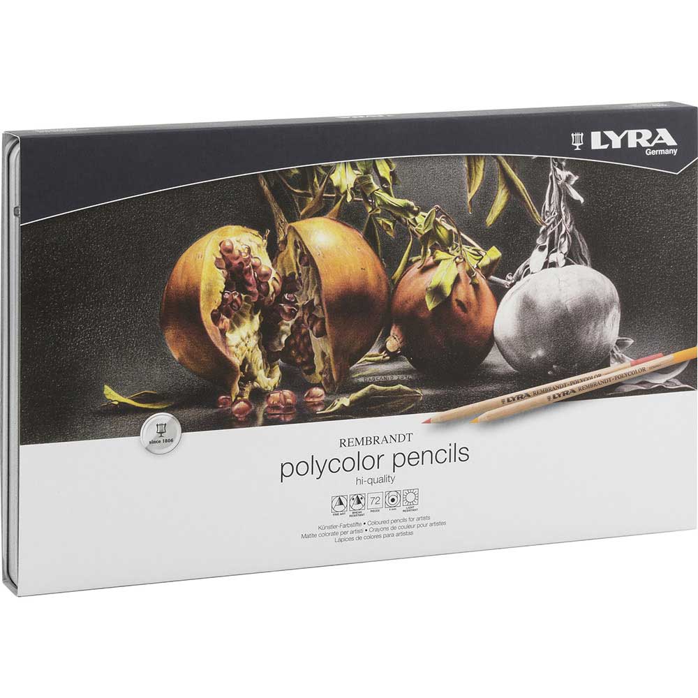 Lyra Rembrandt Polycolor Kuru Boya Kalemi Metal Kutu 72'li