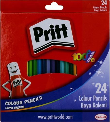 Pritt Boya Kalemi 24 Renk Set Karton Kutu