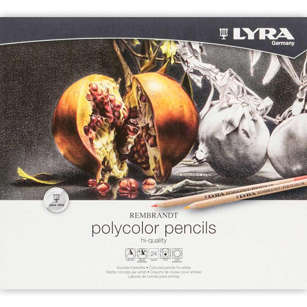 Lyra Rembrandt Polycolor Kuru Boya Kalemi Metal Kutu 24'lü