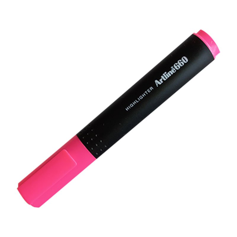 Artline 660 Fosforlu Kalem Kesik Uç:1,0-4,0mm Florasan Pembe