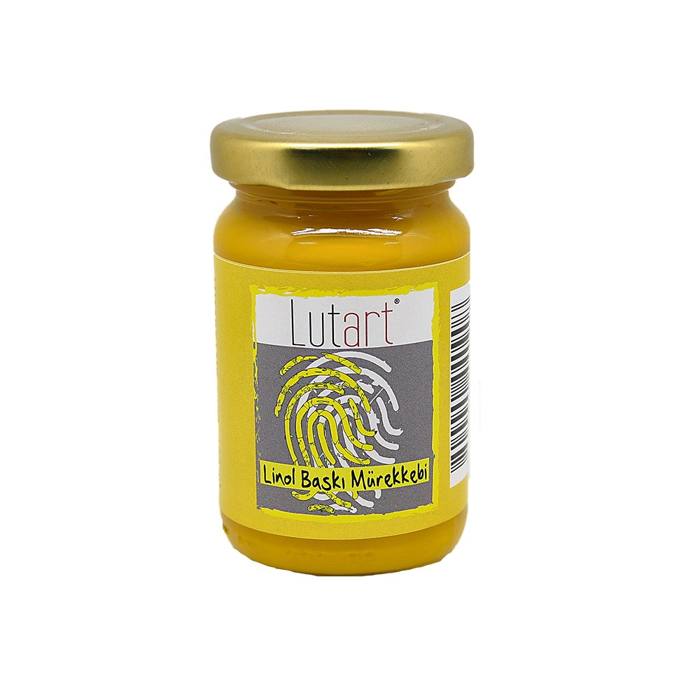 Lutart Linol Baskı Mürekkebi Sarı 100 ml