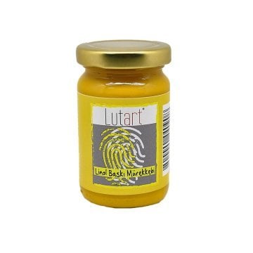 Lutart Linol Baskı Mürekkebi Sarı 100 ml