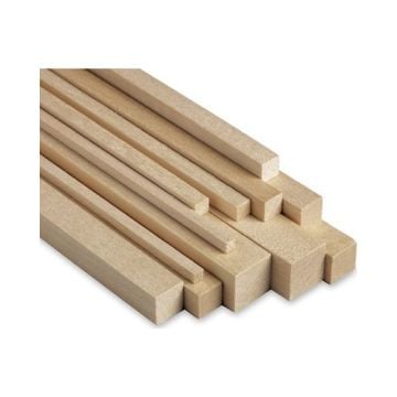 Balsa Kare Çıta 100 cm 3x3 mm 10 Adet