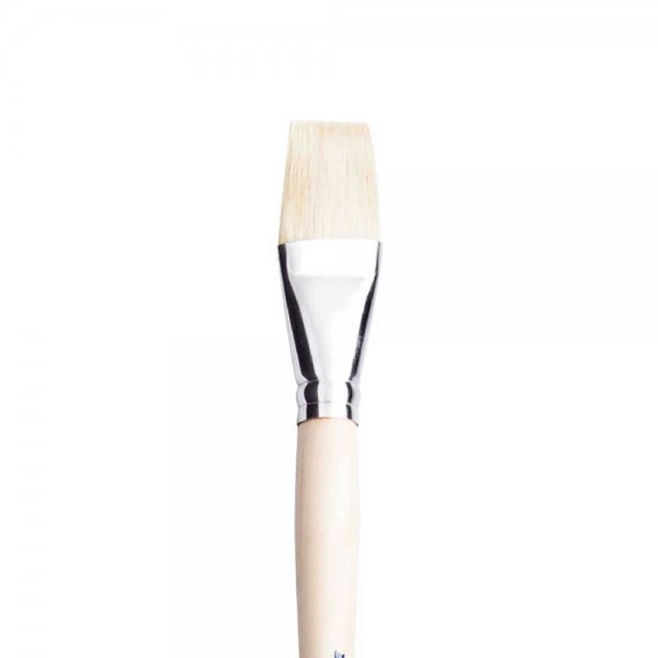 Pebeo 258F Serisi Uzun Sap Düz Kesik Yağlı Boya Kıl Fırça No:22