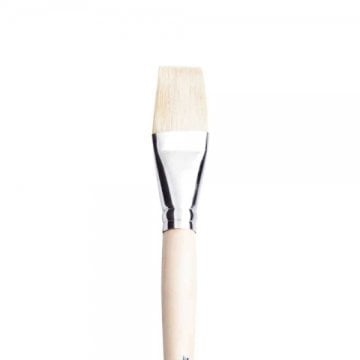 Pebeo 258F Serisi Uzun Sap Düz Kesik Yağlı Boya Kıl Fırça No:22