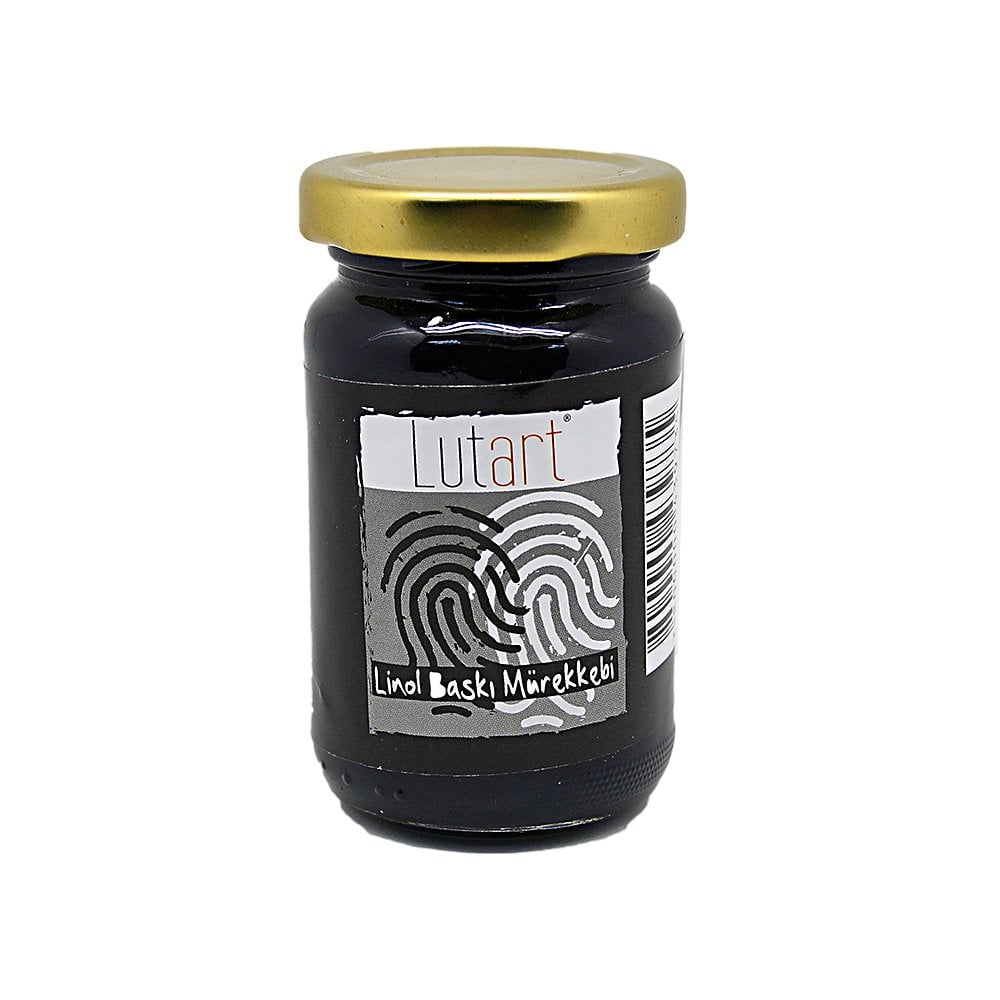 Lutart Linol Baskı Mürekkebi Siyah 100 ml