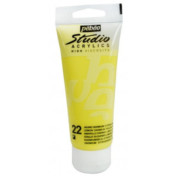 Pebeo Studio Akrilik Boya 100ml - 22 Lemon Cadmium Yellow Hue