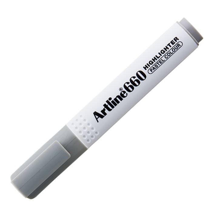 Artline 660 Fosforlu Kalem Kesik Uç:1,0-4,0mm Pastel Gri
