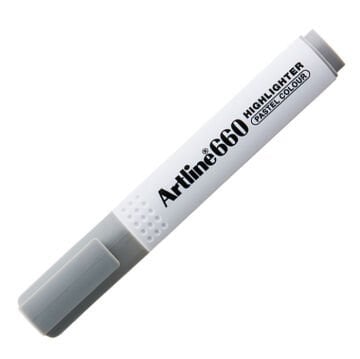 Artline 660 Fosforlu Kalem Kesik Uç:1,0-4,0mm Pastel Gri