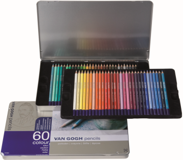 Van Gogh Colour Kuru Boya Kalemi Metal Kutu 60'lı