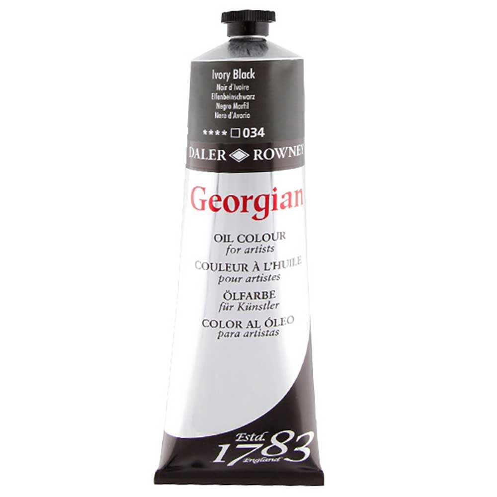 Daler Rowney Georgian Yağlı Boya 225ml 034-Ivory Black