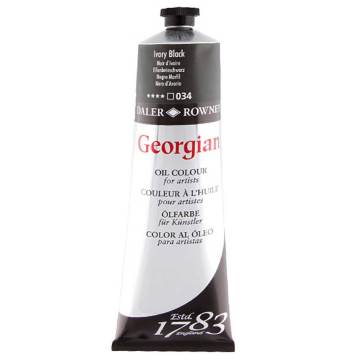 Daler Rowney Georgian Yağlı Boya 225ml 034-Ivory Black