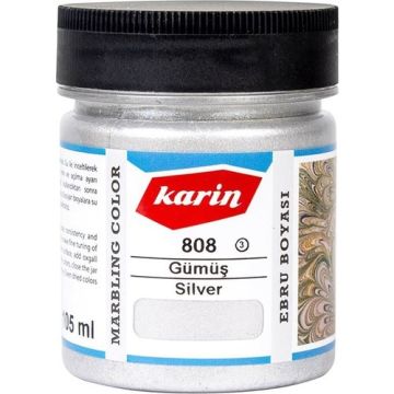 Karin Ebru Boyası 808 - Gümüş 105 ml