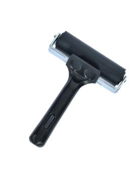 Linol Metal Saplı Kauçuk Merdane 10 cm