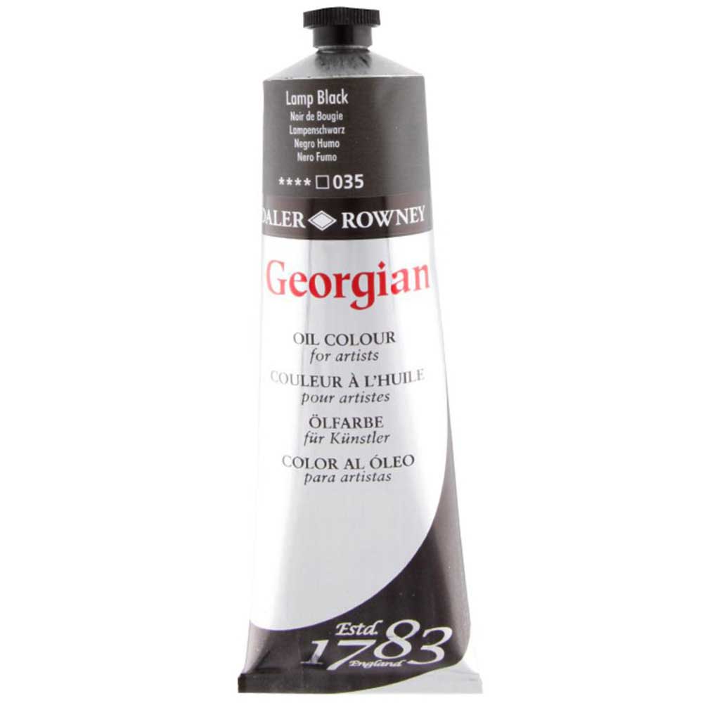 Daler Rowney Georgian Yağlı Boya 225ml 035-Lamp Black