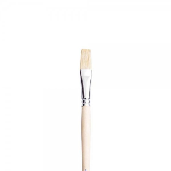 Pebeo 258F Serisi Uzun Sap Düz Kesik Yağlı Boya Kıl Fırça No:14