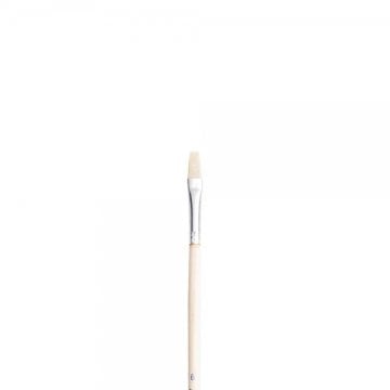 Pebeo 258F Serisi Uzun Sap Düz Kesik Yağlı Boya Kıl Fırça No:8