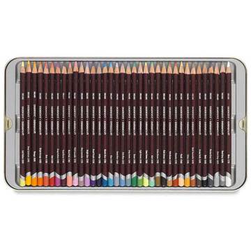 Derwent Coloursoft Kuru Boya Kalemi Metal Kutu 36'lı