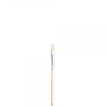 Pebeo 258F Serisi Uzun Sap Düz Kesik Yağlı Boya Kıl Fırça No:6