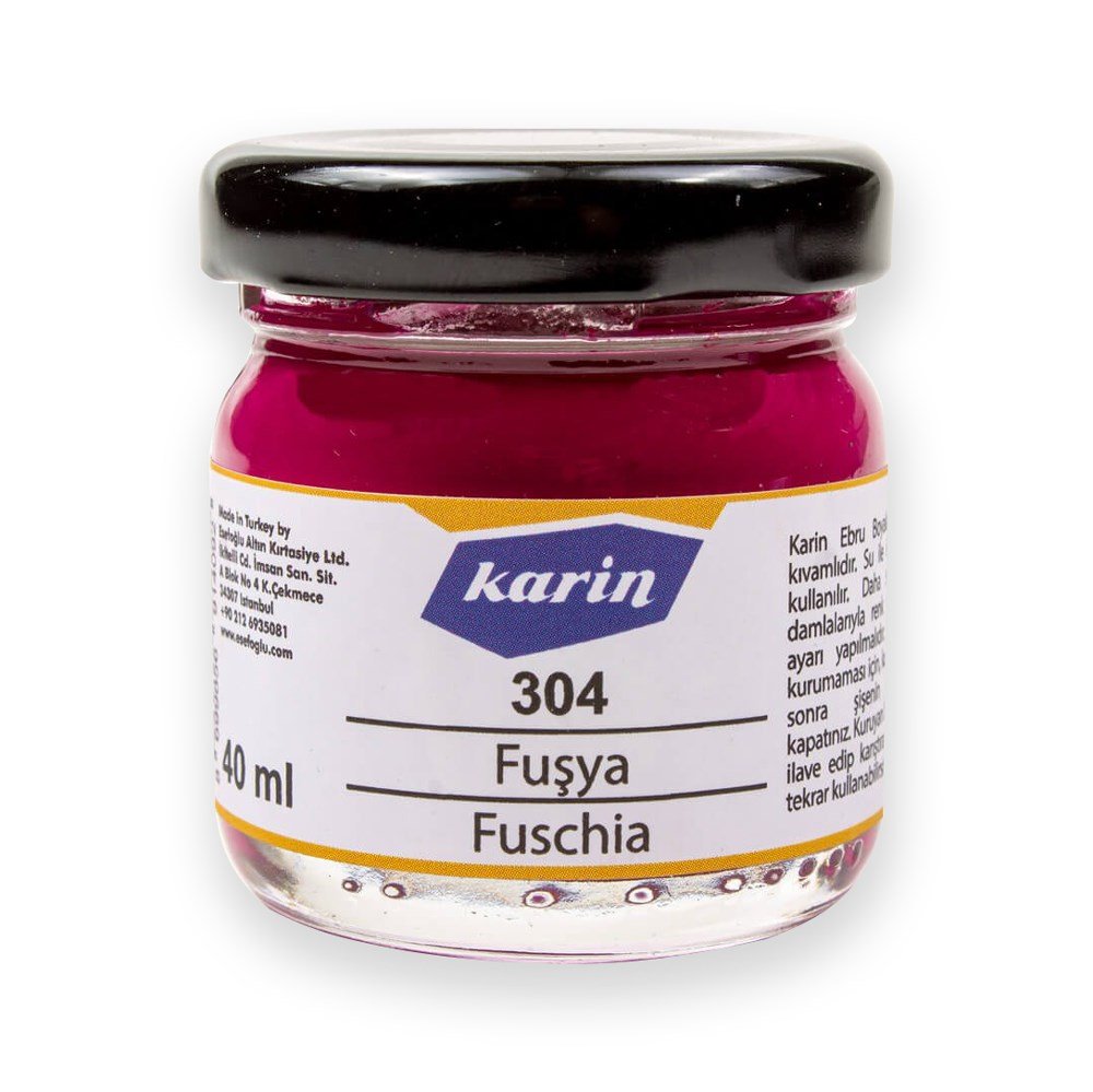 Karin Ebru Boyası 304 Fuşya 40 ml