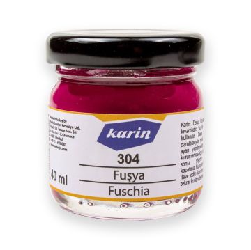 Karin Ebru Boyası 304 Fuşya 40 ml
