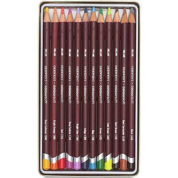 Derwent Coloursoft Kuru Boya Kalemi Metal Kutu 12'li