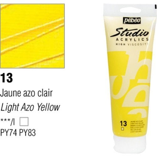 Pebeo Studio Akrilik Boya 100ml - 13 Light Azo Yellow