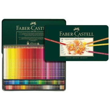 Faber Castell Polychromos Kuru Boya Kalemi Metal Kutu 120'li