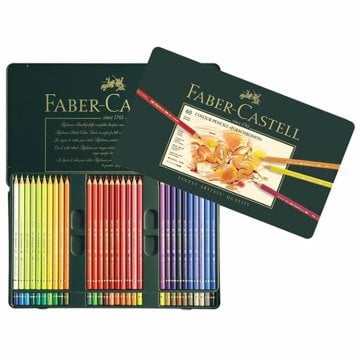Faber Castell Polychromos Kuru Boya Kalemi Metal Kutu 60'lı