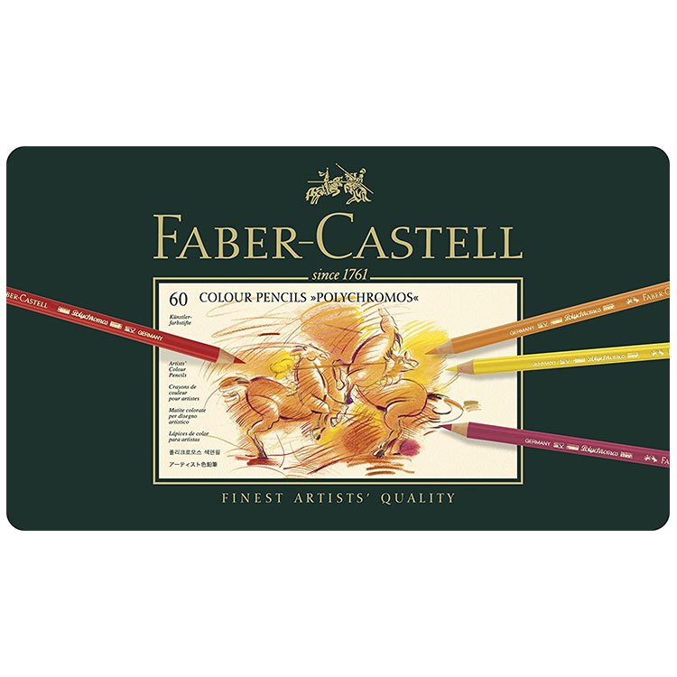 Faber Castell Polychromos Kuru Boya Kalemi Metal Kutu 60'lı