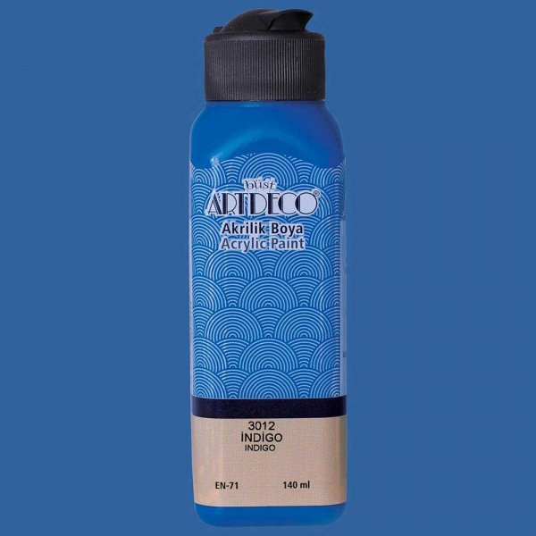 Artdeco Yeni Formül Akrilik Boya 140 ml 3012 İndigo