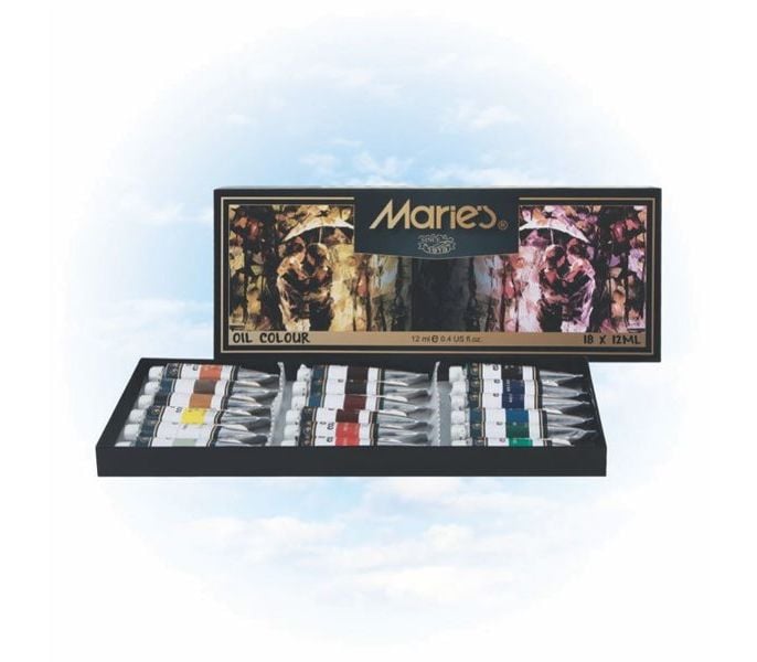 Maries Yağlı Boya 18 Renk x 12 ml.