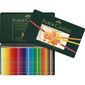 Faber Castell Polychromos Kuru Boya Kalemi Metal Kutu 36'lı