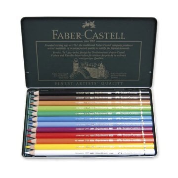 Faber Castell Polychromos Kuru Boya Kalemi Metal Kutu 12'li