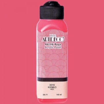 Artdeco Yeni Formül Akrilik Boya 140 ml 3016 Kırmızı