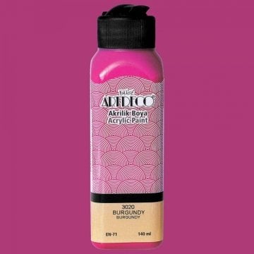 Artdeco Yeni Formül Akrilik Boya 140 ml 3020 Burgundy