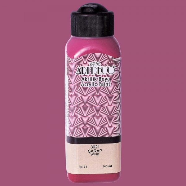 Artdeco Yeni Formül Akrilik Boya 140 ml 3021 Şarap