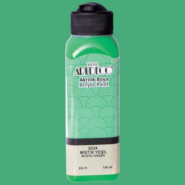 Artdeco Yeni Formül Akrilik Boya 140 ml 3024 Mistik Yeşil