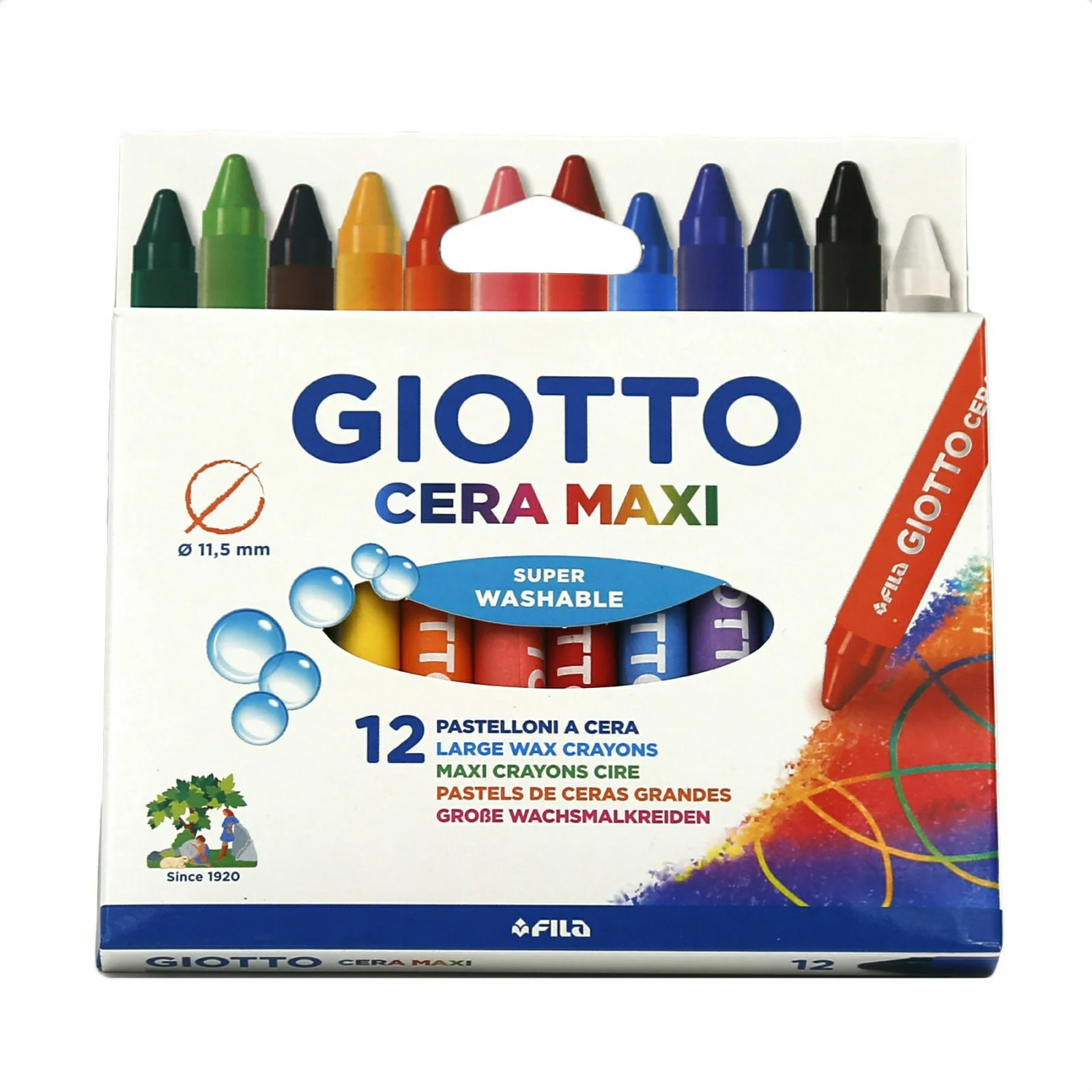 Giotto Cera Maxi Mum Boya Jumbo 12 Renk