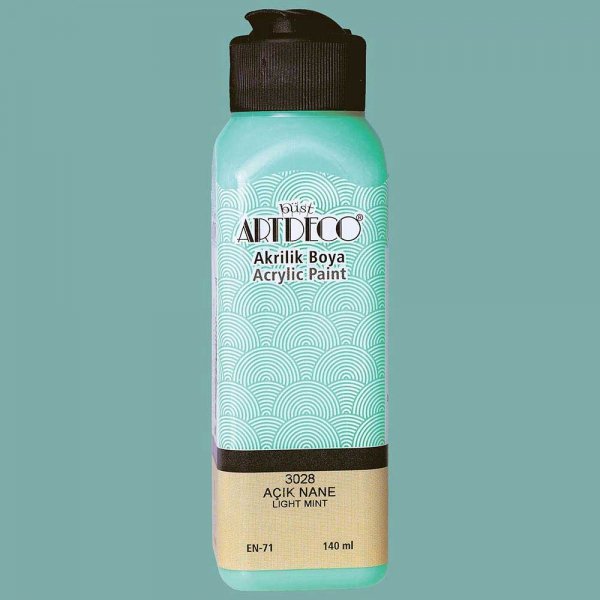 Artdeco Yeni Formül Akrilik Boya 140 ml 3028 Açık Nane