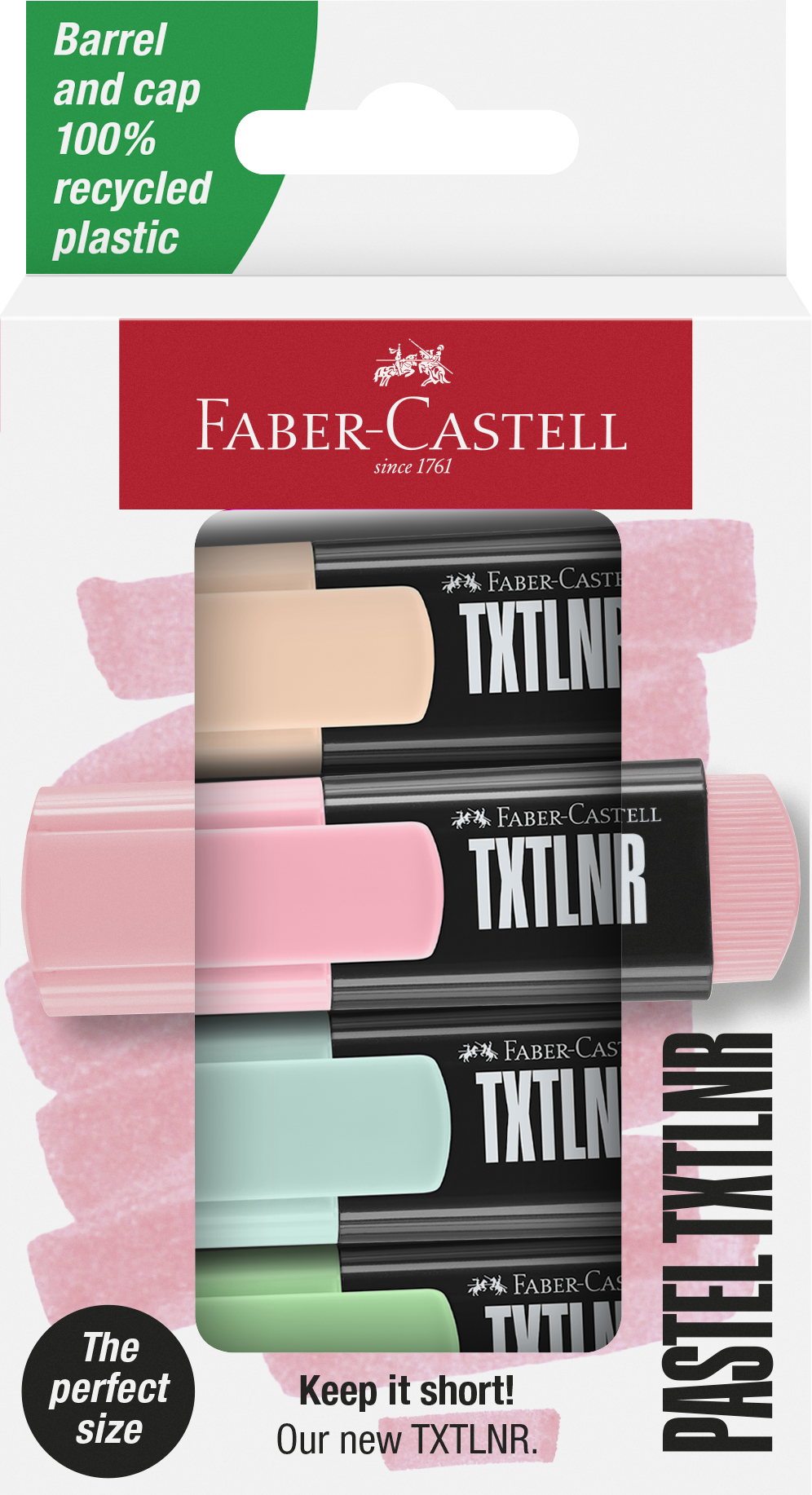 Faber Castell Fosforlu Kalem Mini Textliner Pastel 4 Renk