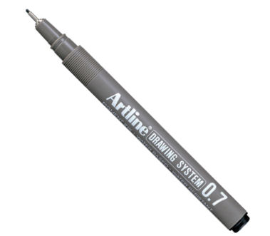 Artline Drawing System Teknik Çizim Kalemi Siyah 0.7